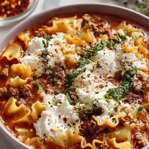 Spicy Lasagna Soup