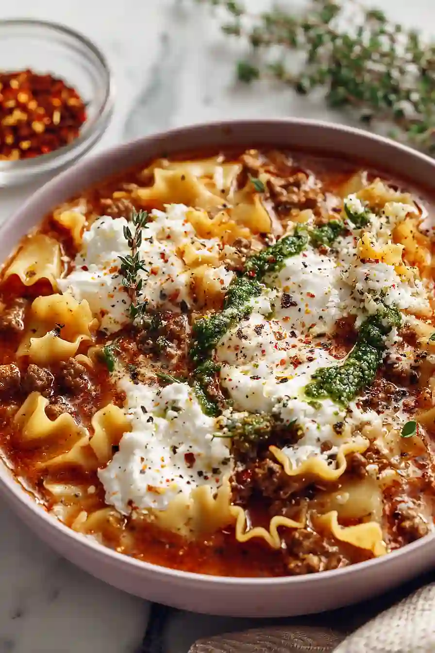 Spicy Lasagna Soup