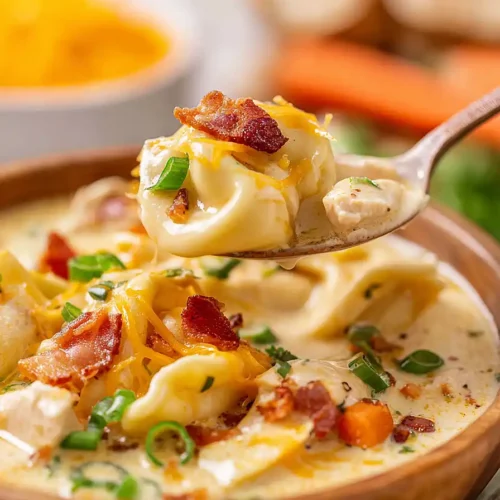 crack chicken tortellini soup