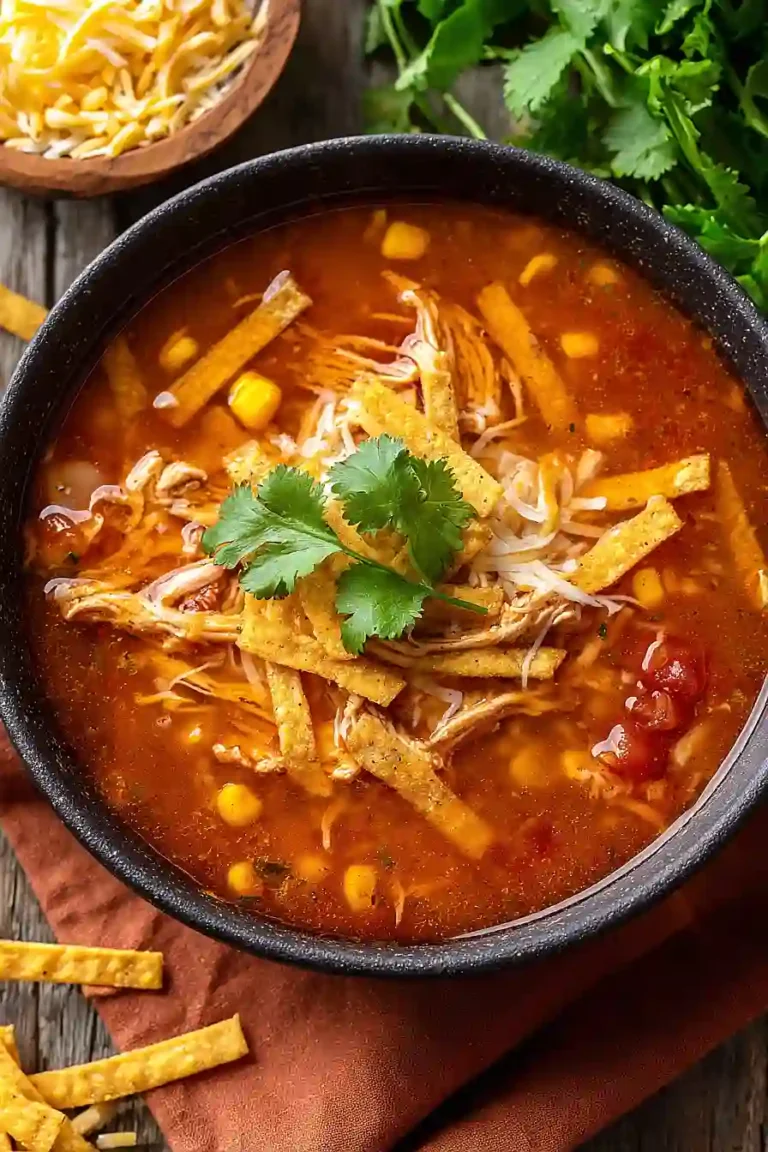 Crockpot Chicken Tortilla Soup
