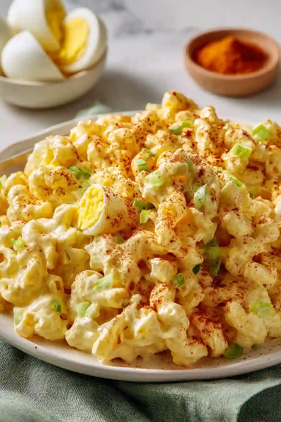 deviled eggs macaroni salad