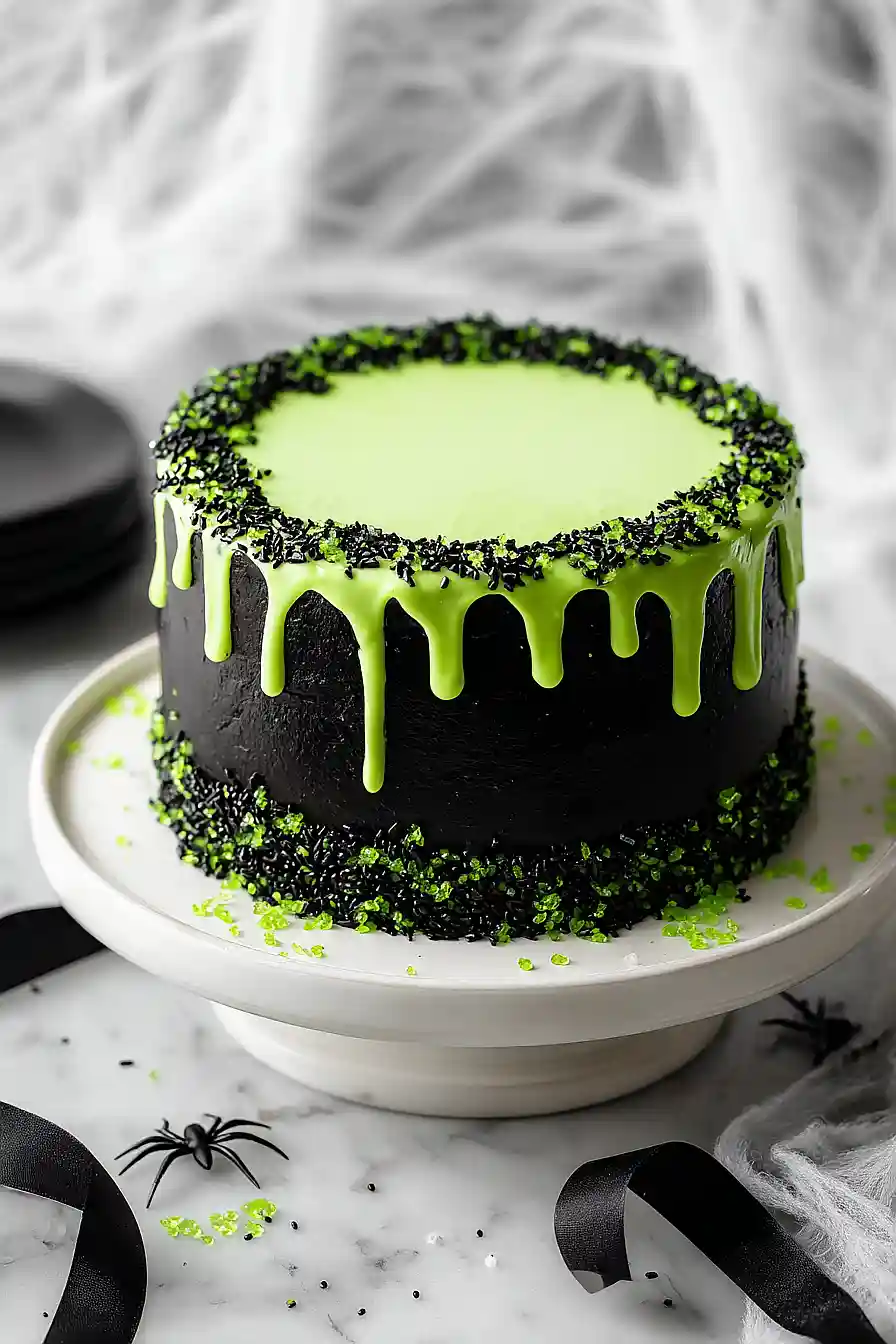 coconut halloween cake