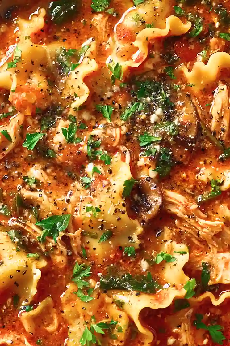 Chicken Lasagna Soup