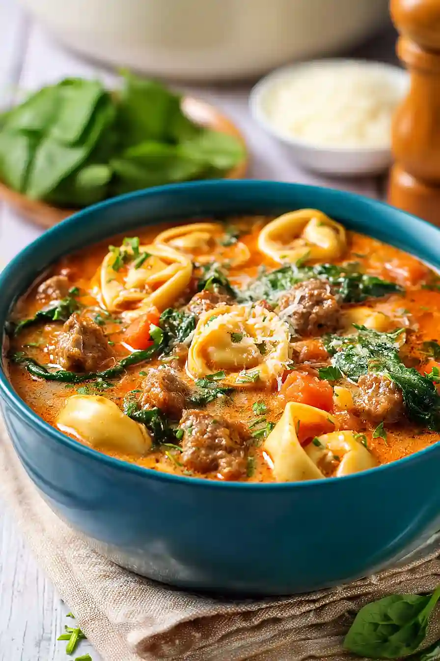 crockpot tortellini soup