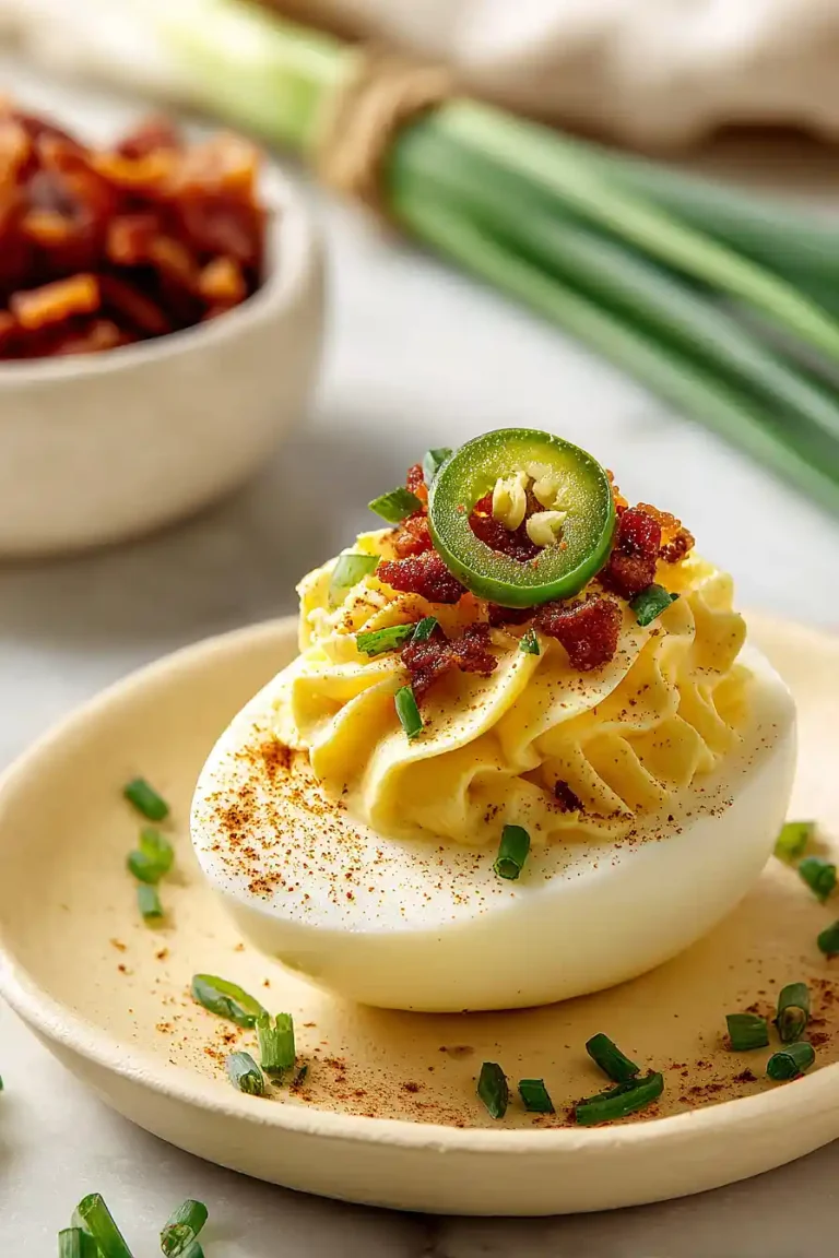 loaded deviled eggs