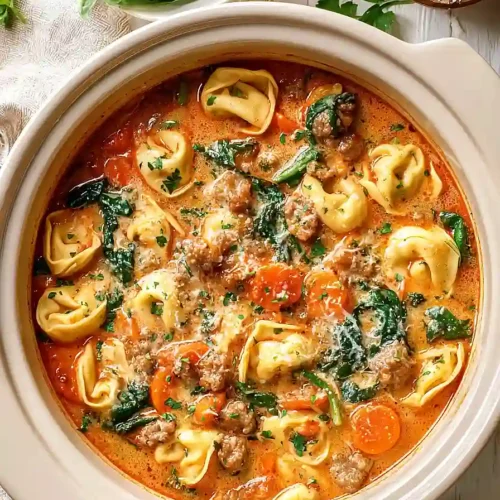 crockpot tortellini soup