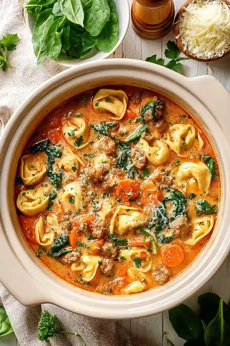 crockpot tortellini soup