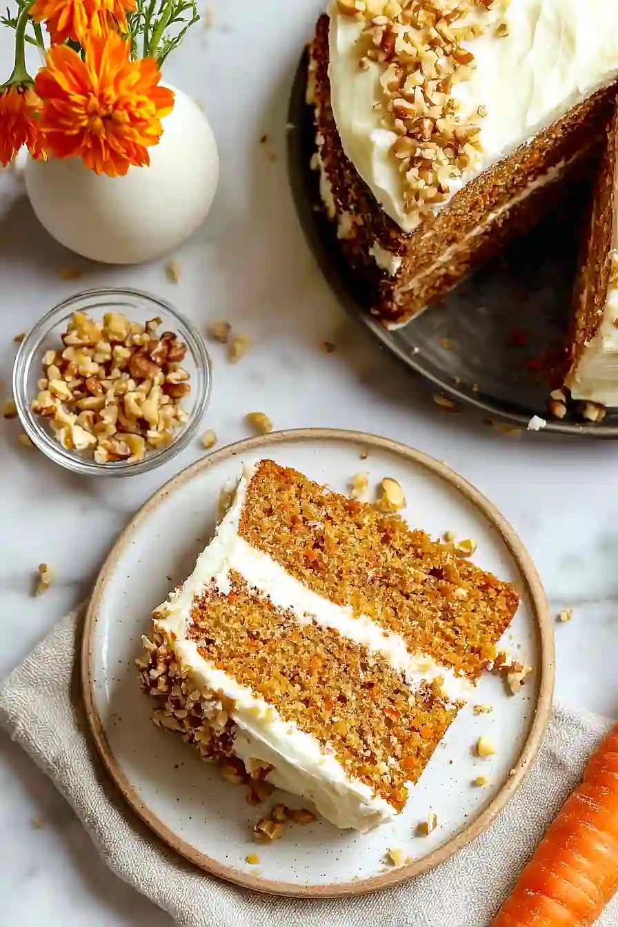 eggless carrot cake