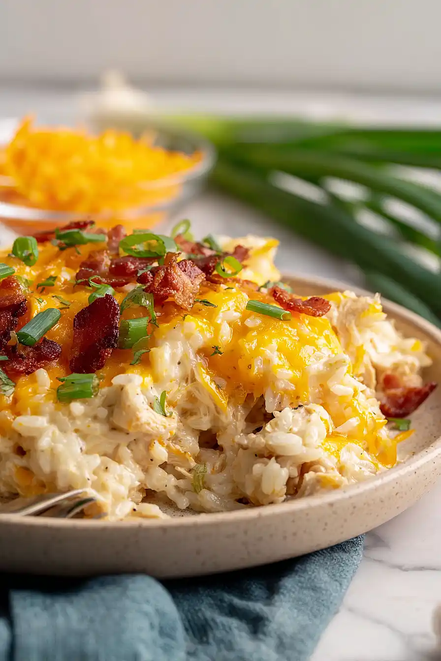 Crack Chicken Rice Casserole