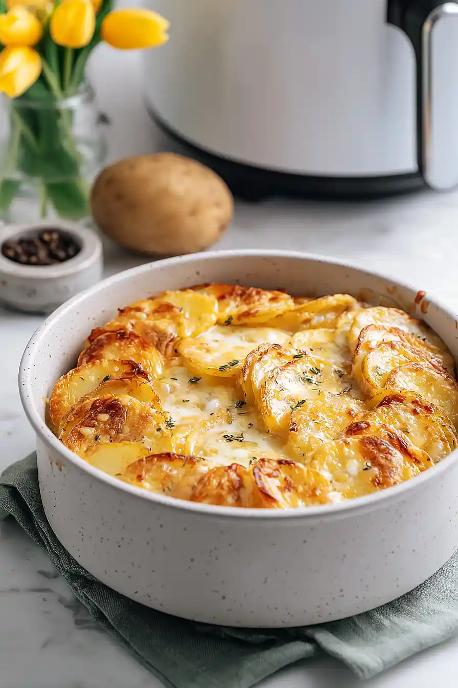air fryer scalloped potatoes