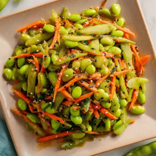 snap pea and edamame salad