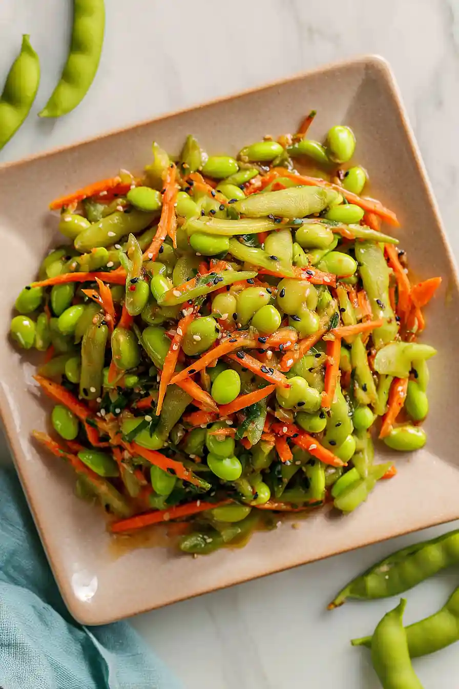 snap pea and edamame salad