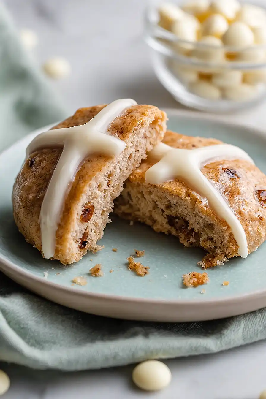 hot cross bun cookies