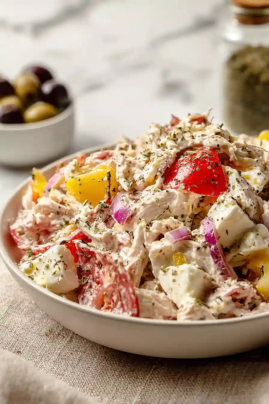 Italian Grinder Chicken Salad