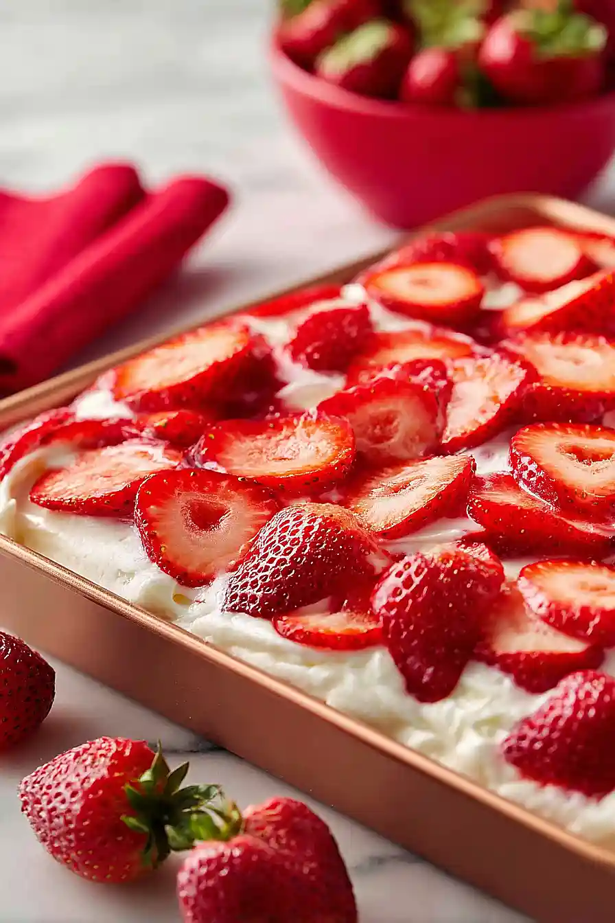 greek yogurt strawberry cake