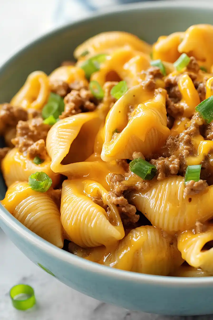 One-Pot Cheeseburger Pasta