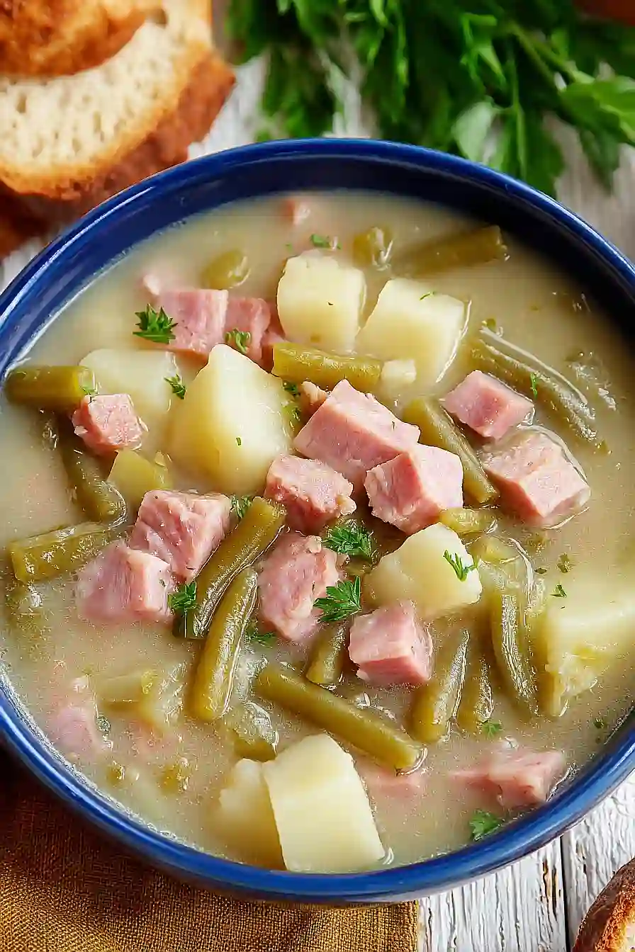 ham green bean and potato soup