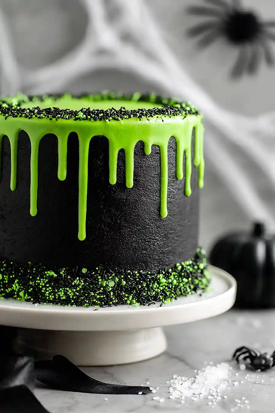 coconut halloween cake