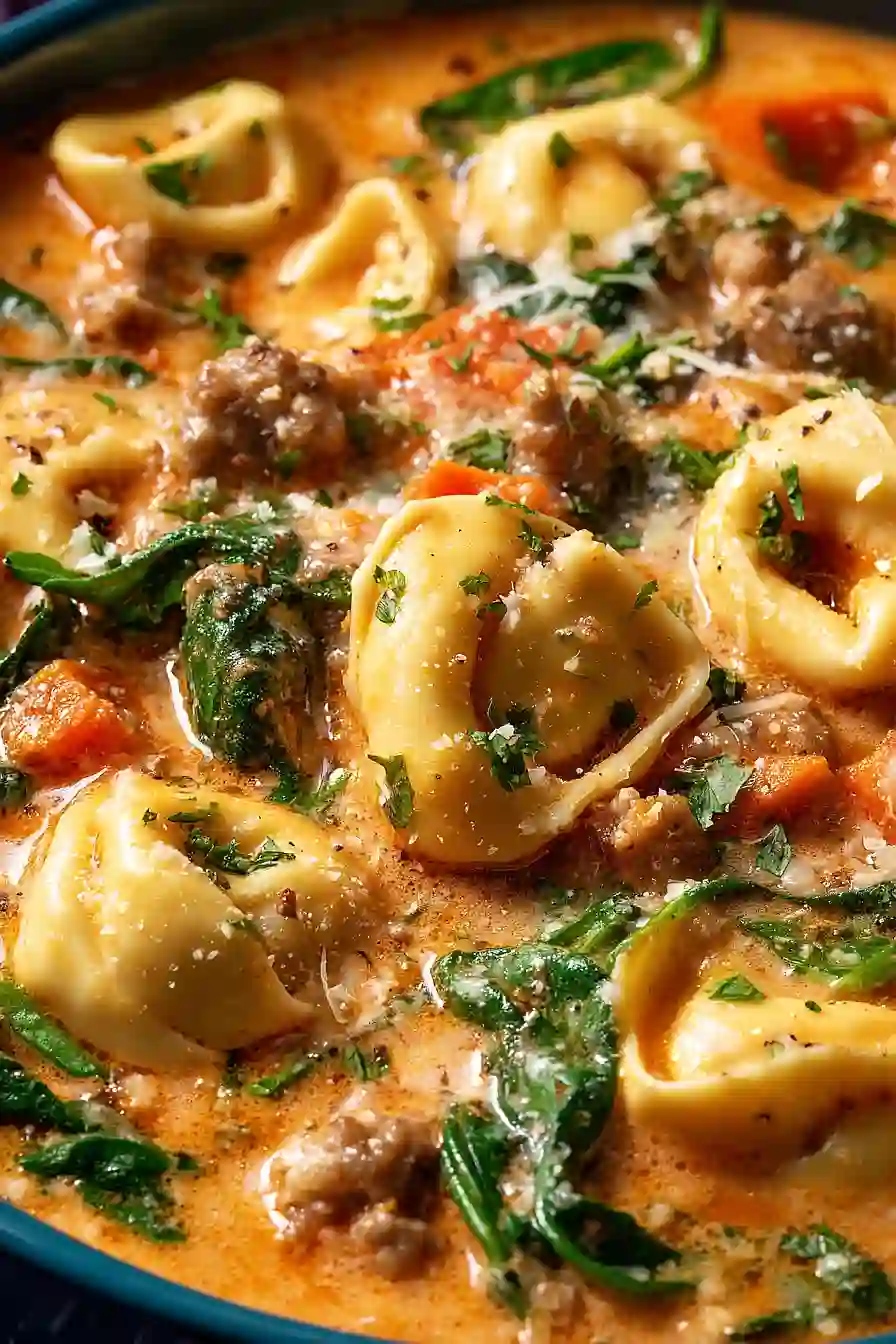 crockpot tortellini soup