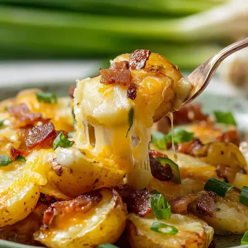 cheesy grilled potatoes with bacon