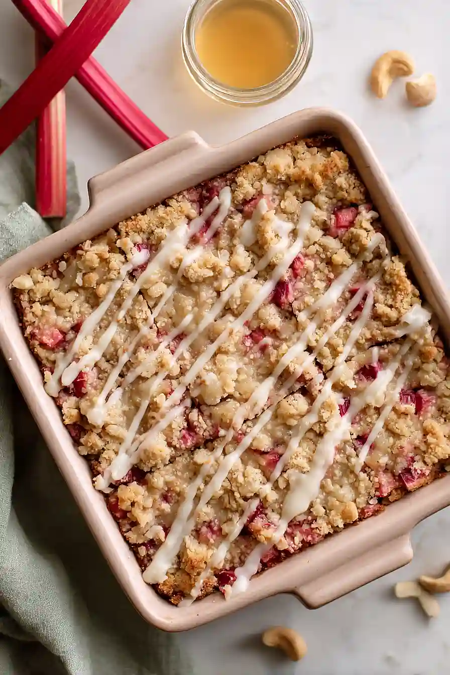 paleo rhubarb bars