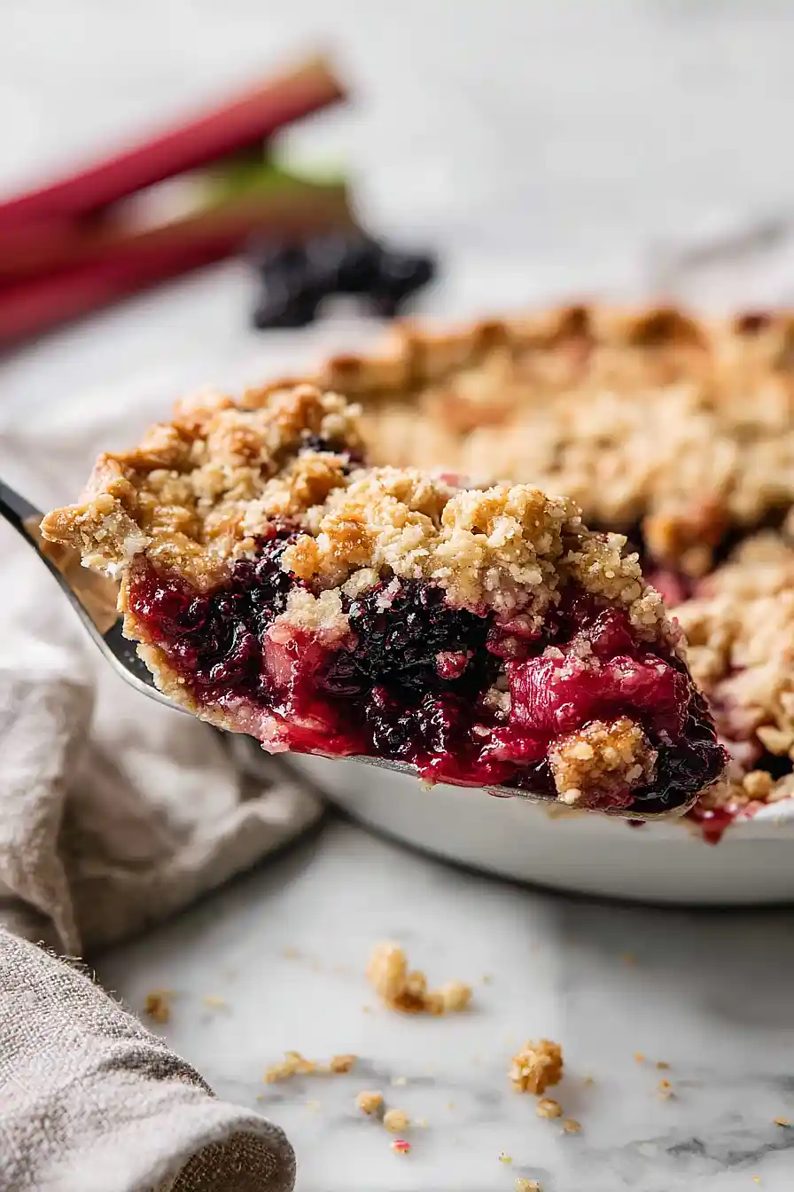 blackberry rhubarb pie