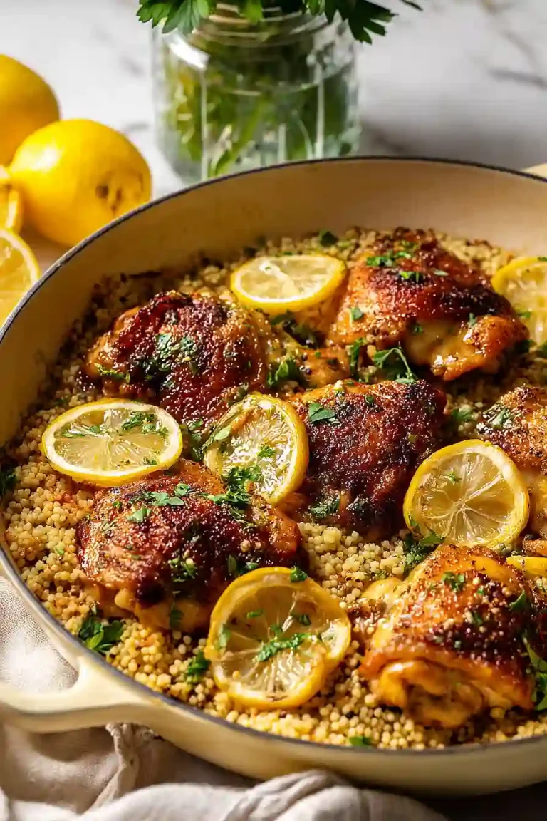 lemon chicken and couscous