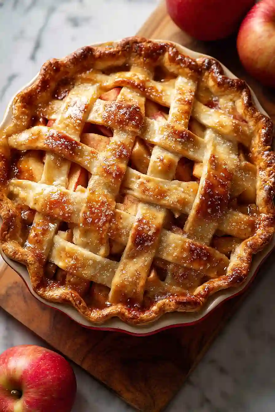 apple rhubarb pie