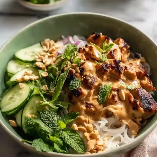 Thai Peanut Chicken Bowls