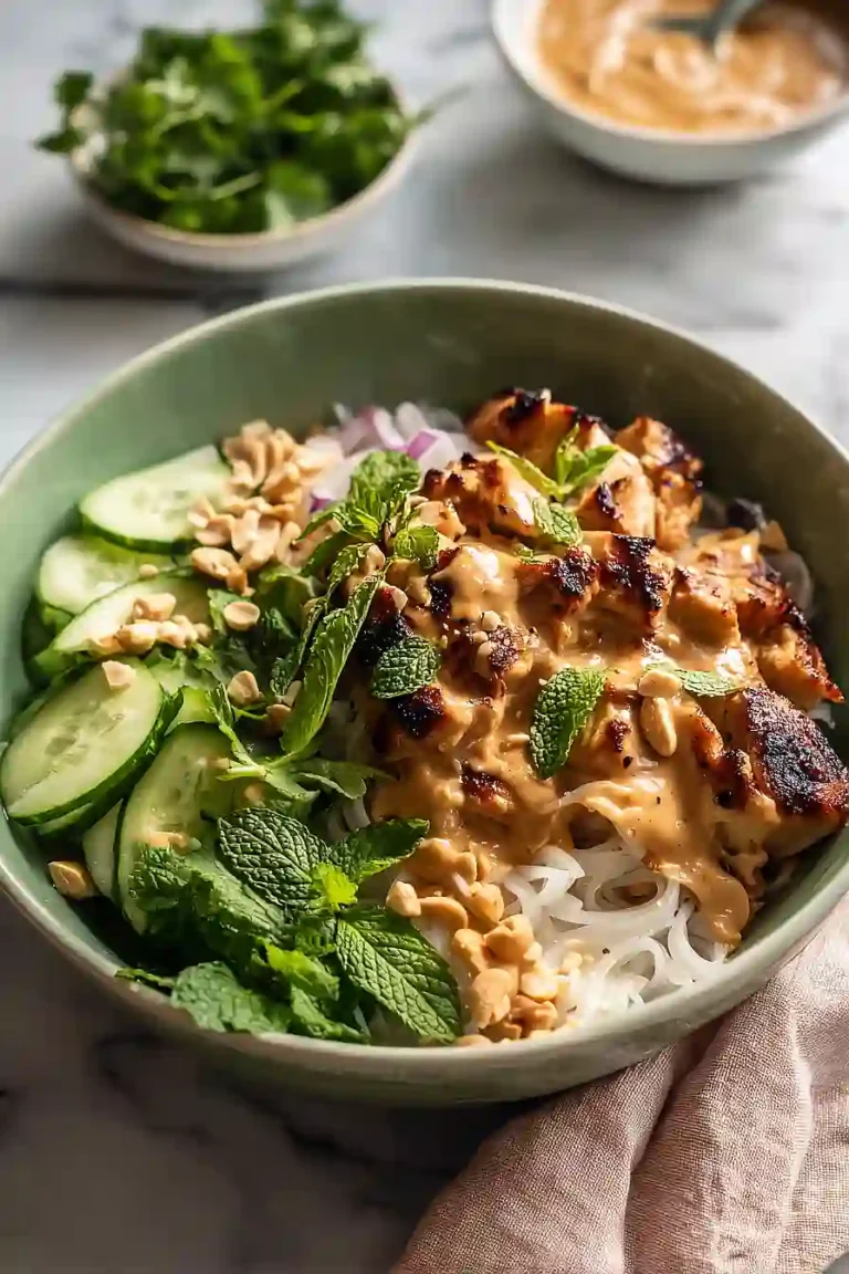 Thai Peanut Chicken Bowls