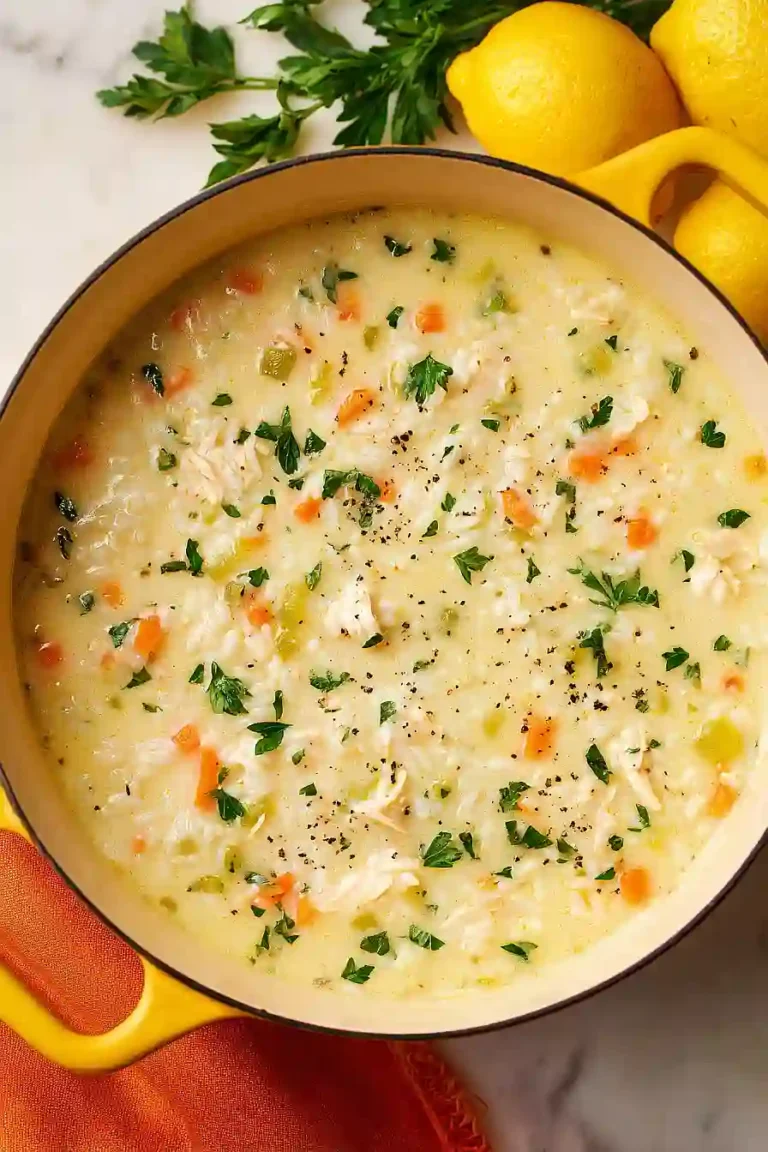 lemon chicken and rice soup