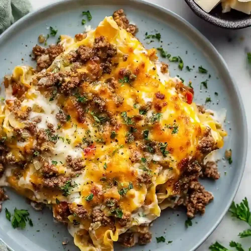 hamburger casserole with cream cheese