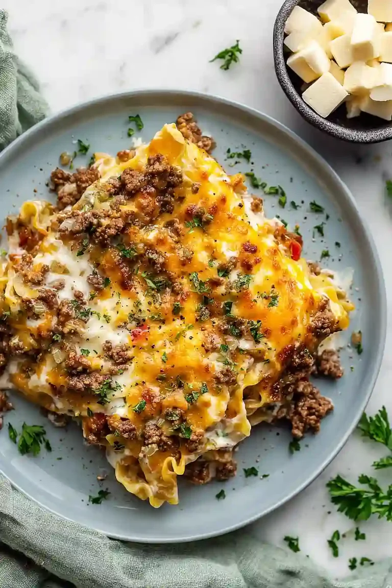 hamburger casserole with cream cheese
