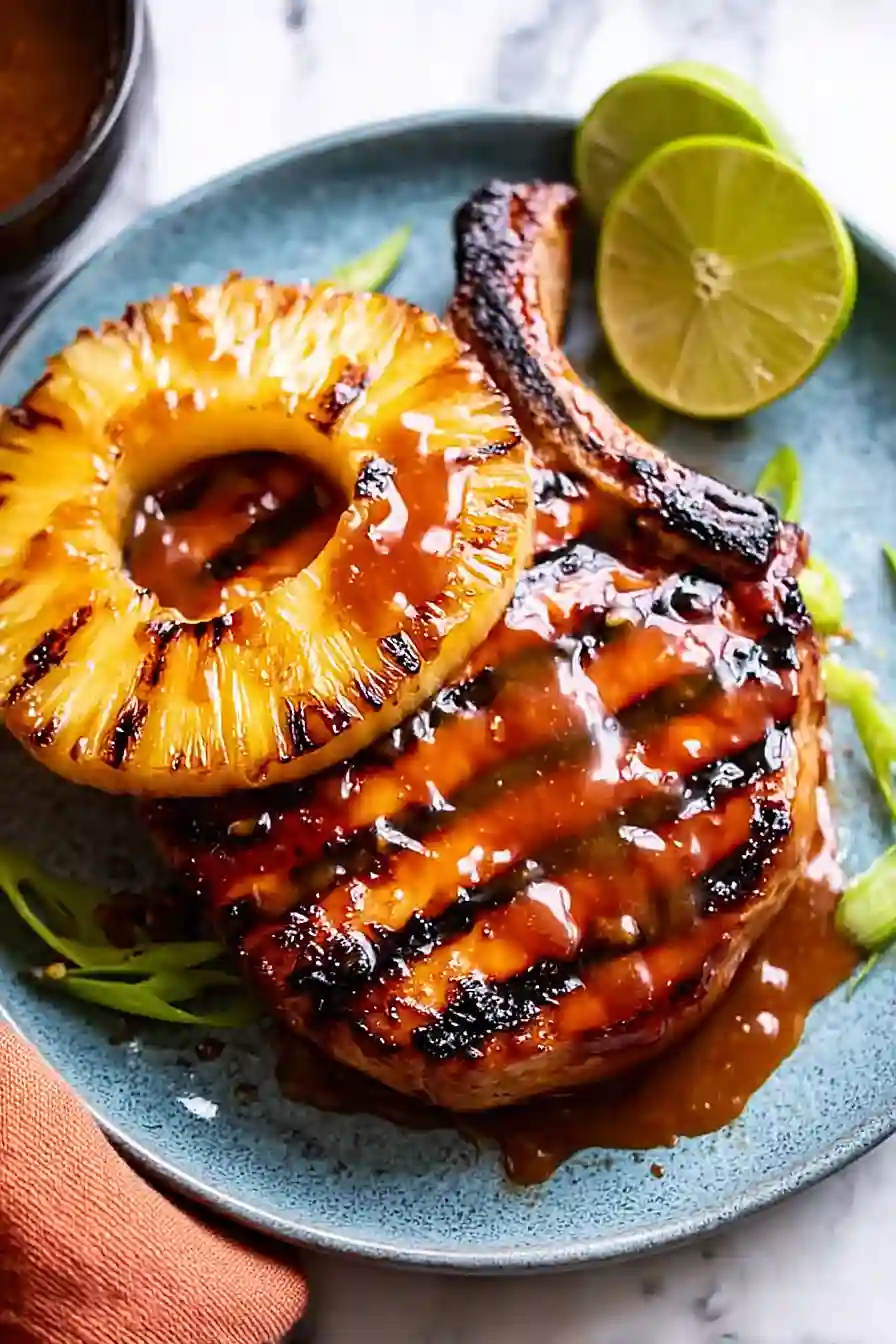 grilled hawaiian pork chops