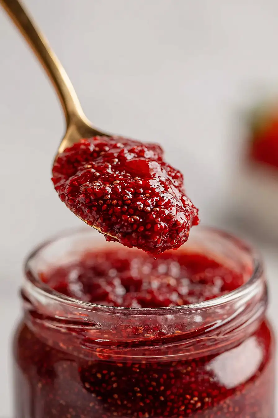 rhubarb chia jam
