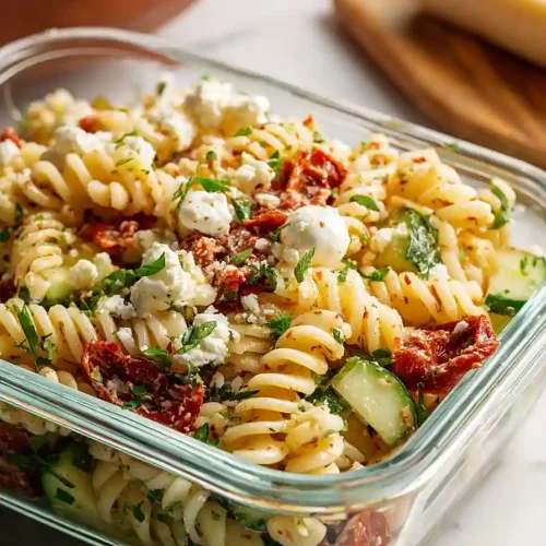 meal prep pasta salad