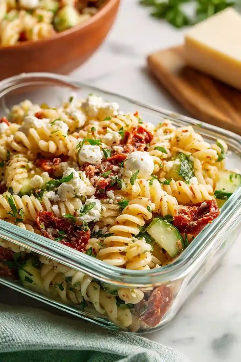 meal prep pasta salad