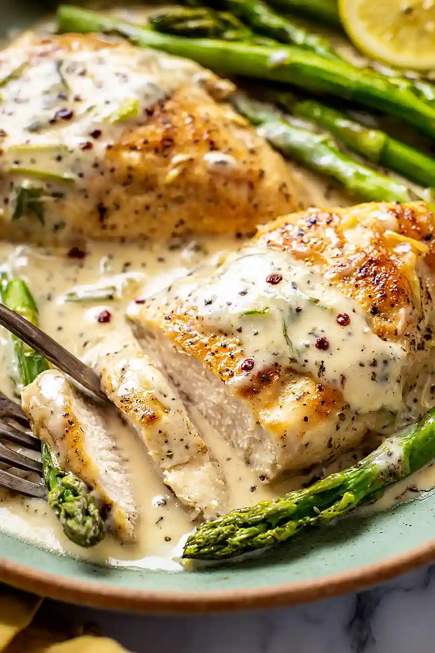 lemon chicken with asparagus