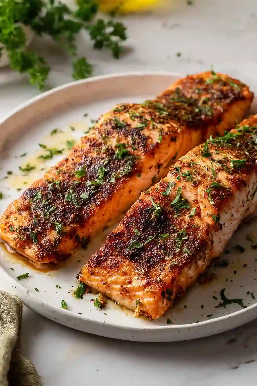 grilled salmon fillet
