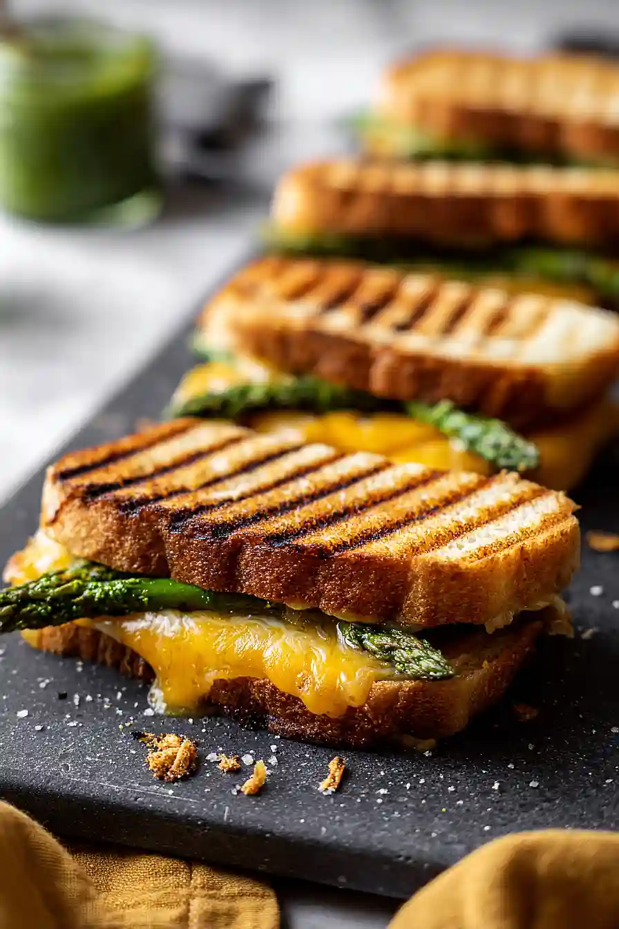 asparagus grilled cheese sandwich