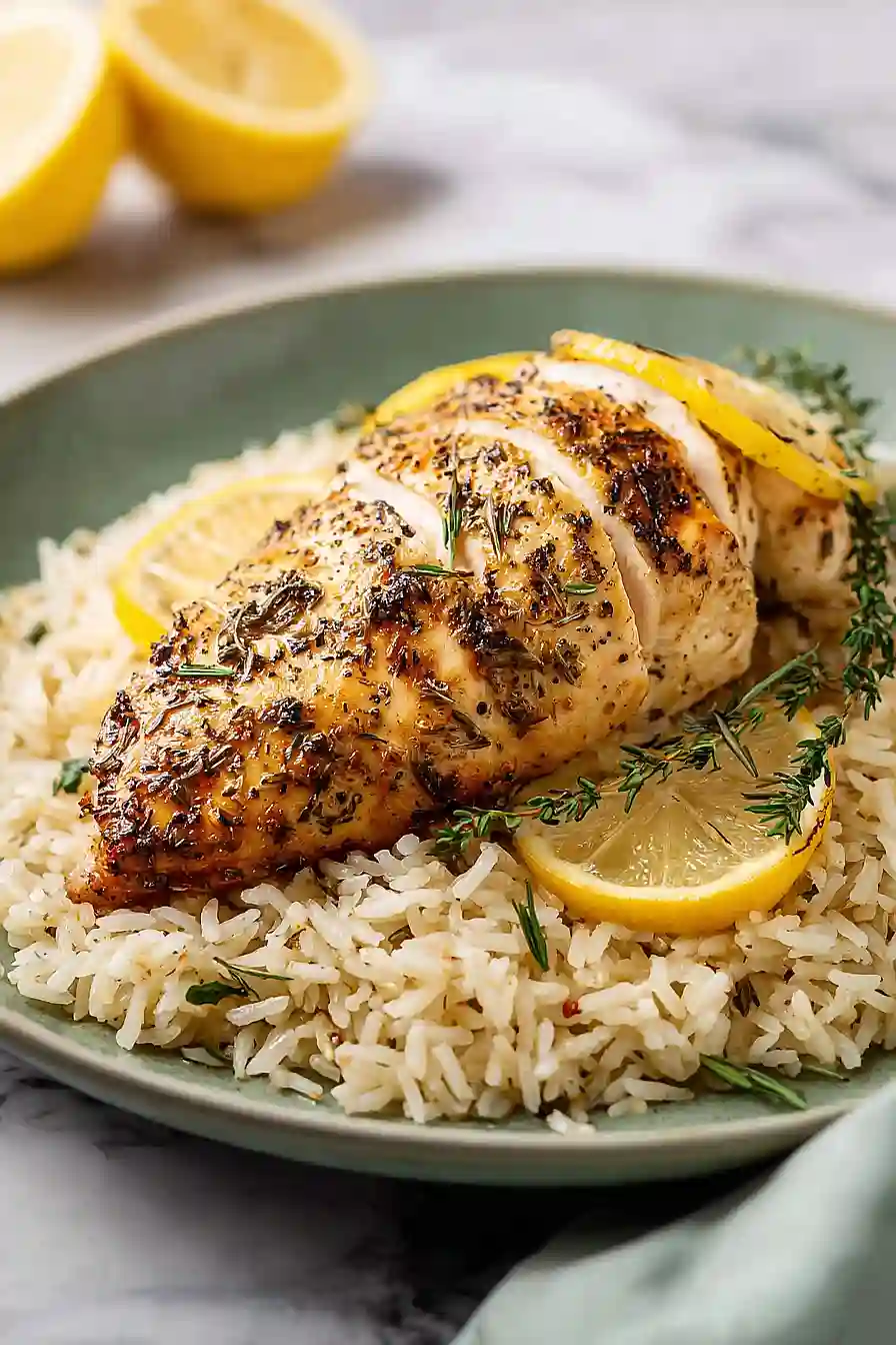 lemon herb chicken and rice