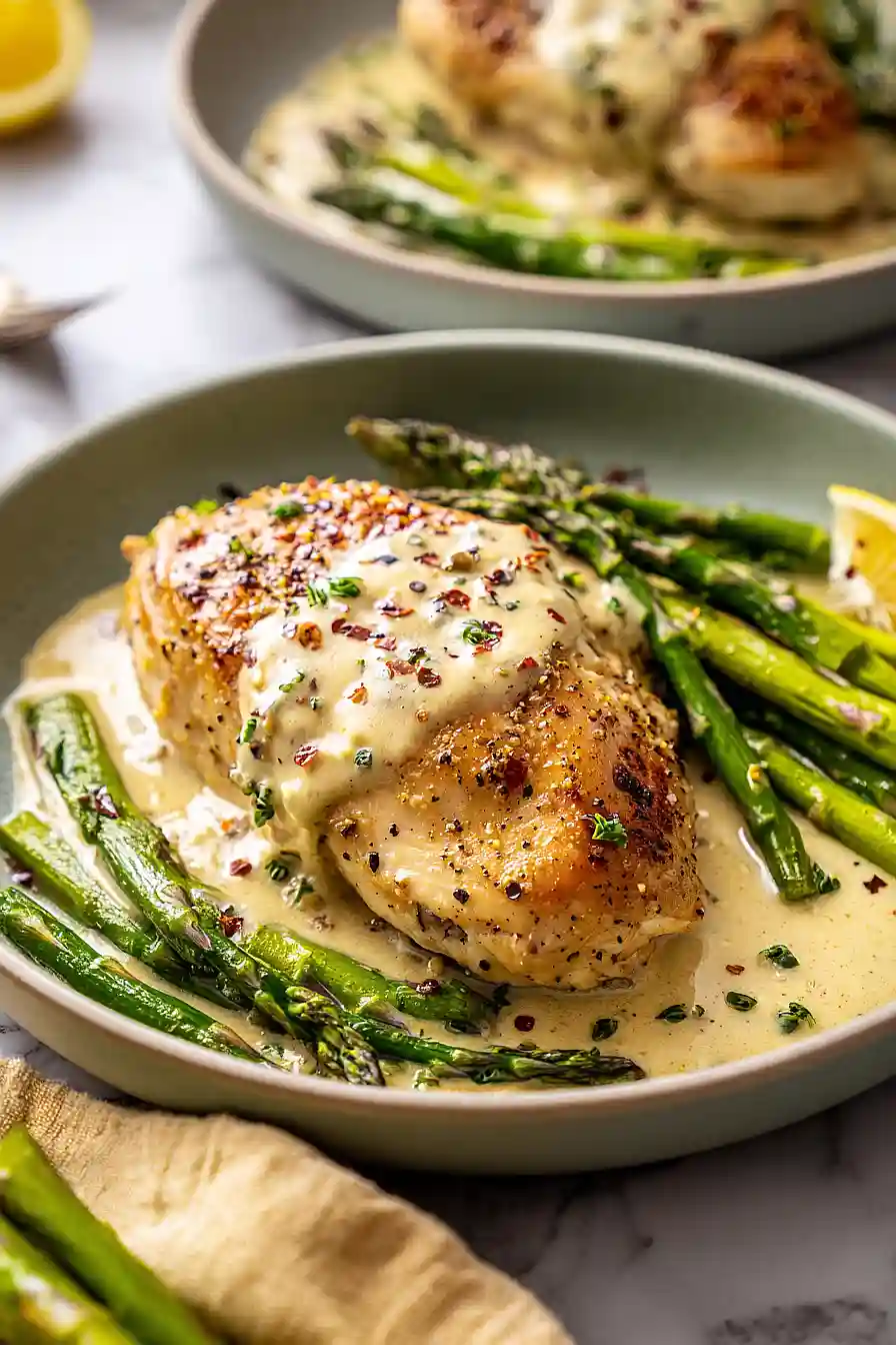 lemon chicken with asparagus