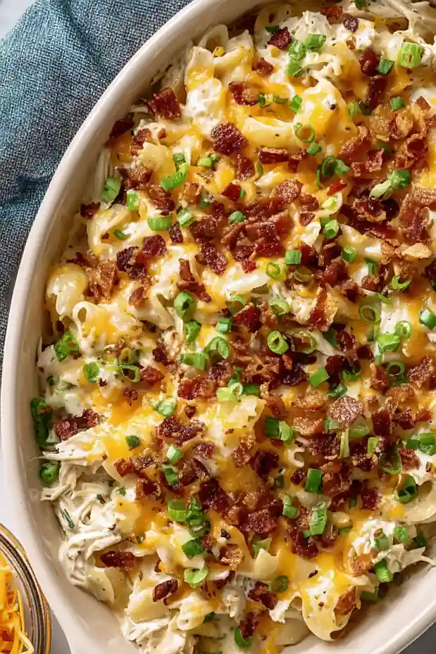 Crockpot Crack Chicken Pasta