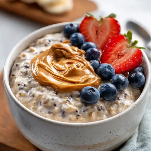 High Protein Cottage Cheese Overnight Oats