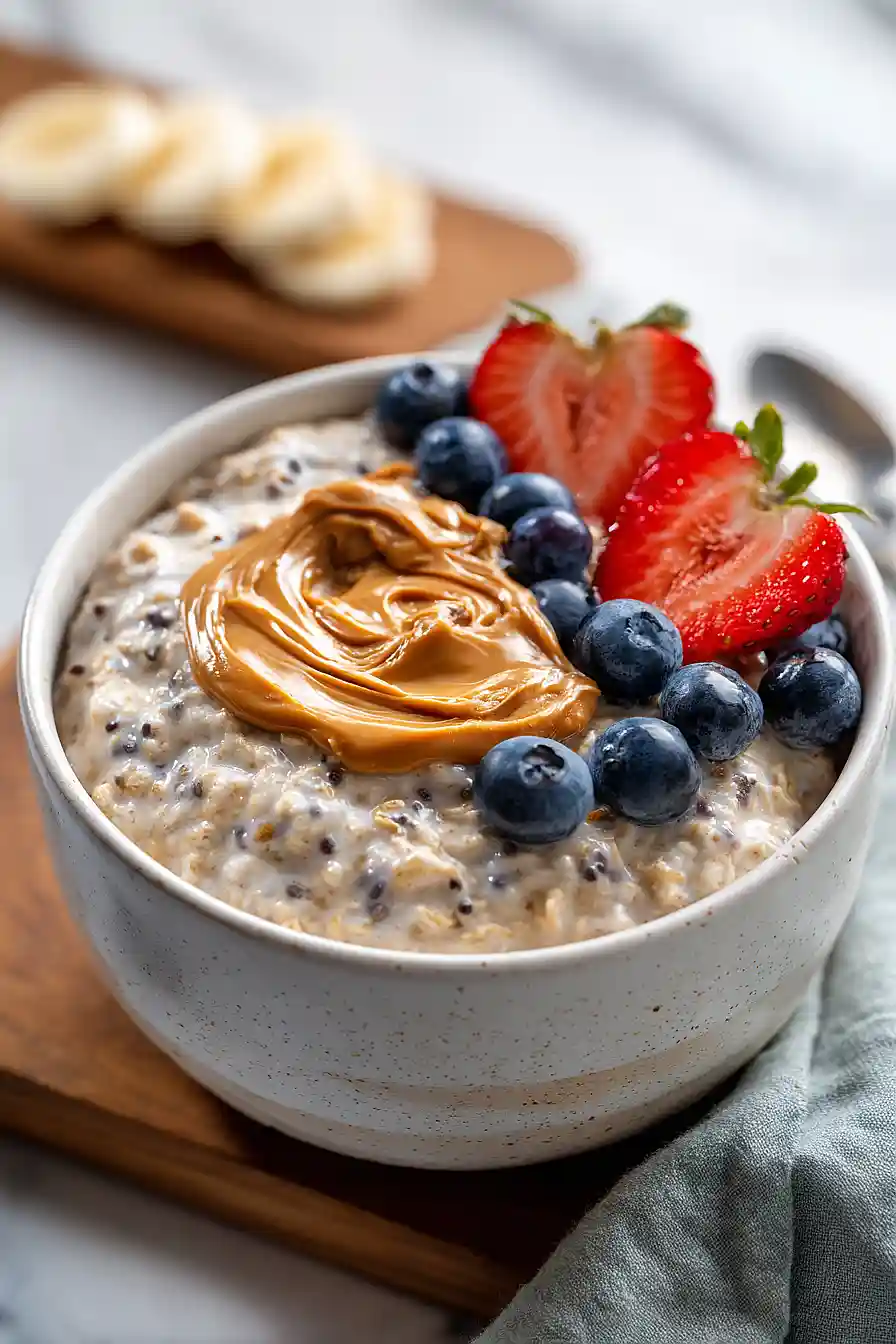 High Protein Cottage Cheese Overnight Oats