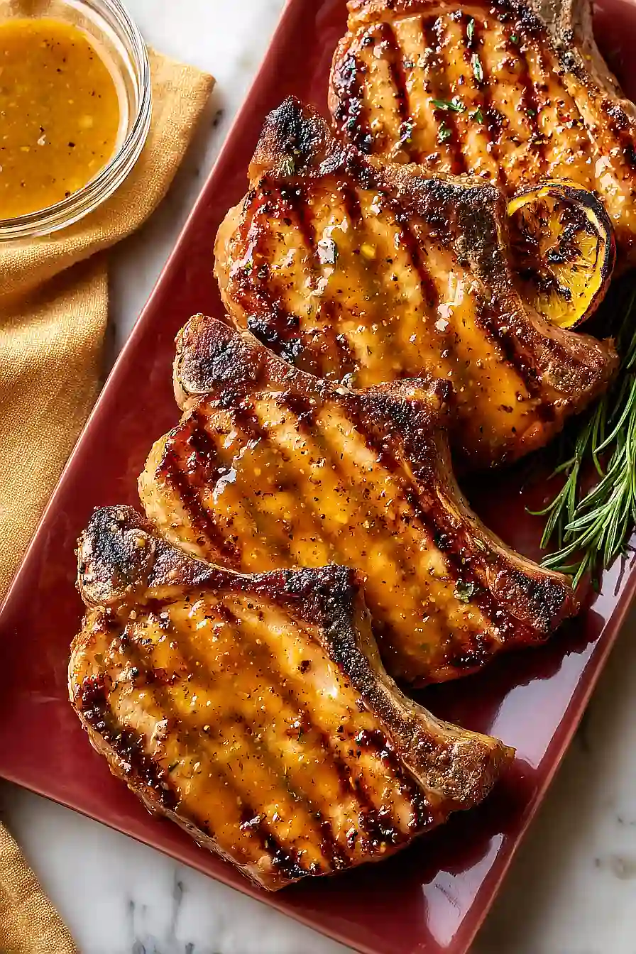 honey mustard grilled pork chops