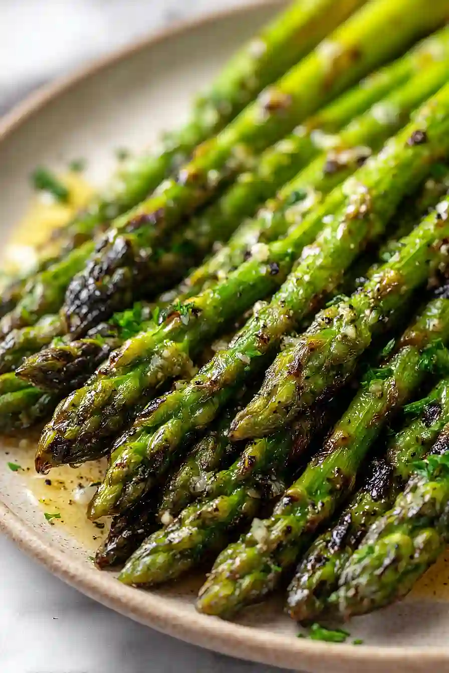 grilled lemon garlic asparagus