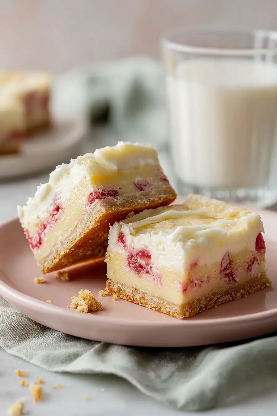 rhubarb custard bars