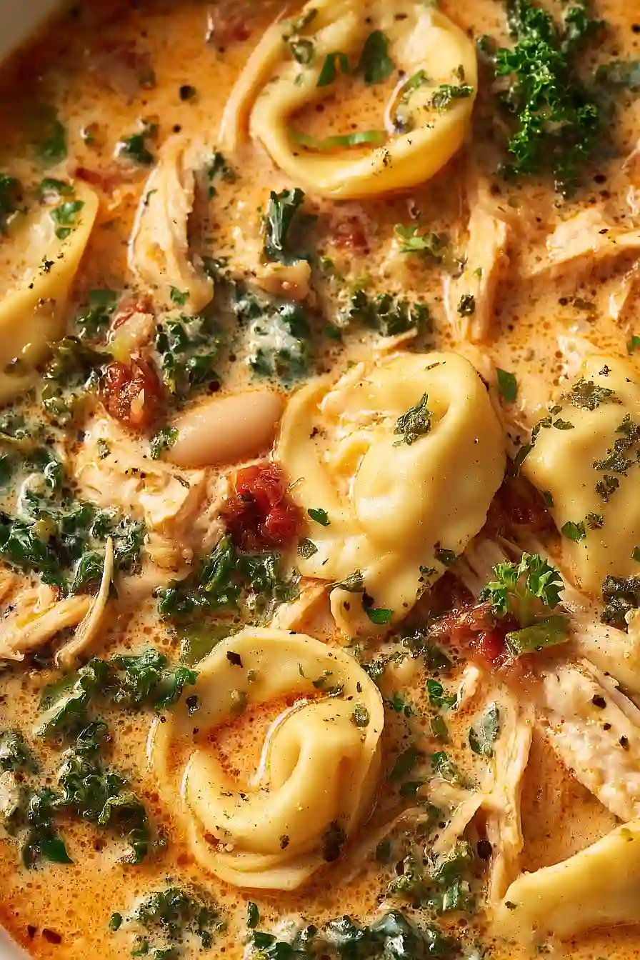 Marry Me Chicken Tortellini Soup