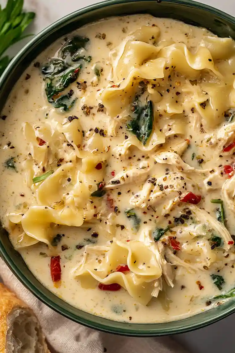 Crockpot White Lasagna Soup